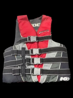 Used KIDDER PFD ADULT S/M Adult PFD White/Black/Red S/M
