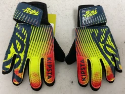 Used KIPSTA FIRST Soccer Goalie Gloves Yellow 1