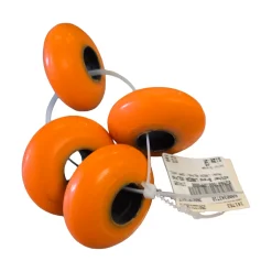 Used LABEDA ASLPHALT 59MM WHEEL Street Hockey Accessories Orange Senior