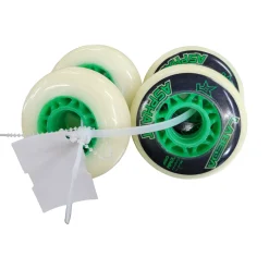 Used LABEDA ASPHALT WHEELS 72MM Street Hockey Accessories White Senior