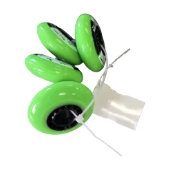Used LABEDA SHOOTER 76MM WHEEL Street Hockey Accessories Neon Green Senior