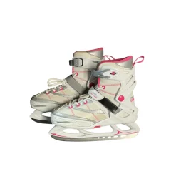 Used Lake Placid ADJ 2-6 LAKE PLACID Girls Softboot Skate White Adjustable