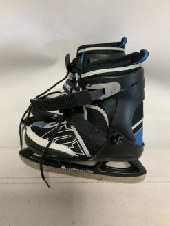 Used Lake Placid ADJUSTABLE 2-5 Boys Softboot Skate Black Adjustable