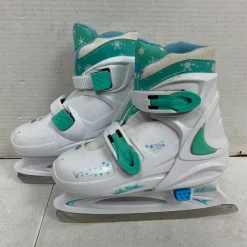 Used Lake Placid ADJUSTABLE 11-1 Girls Figure Skate White Adjustable