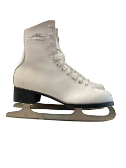 Used Lake Placid FIGURE SKATE SZ 6 WomensFigure Skate White Senior 6