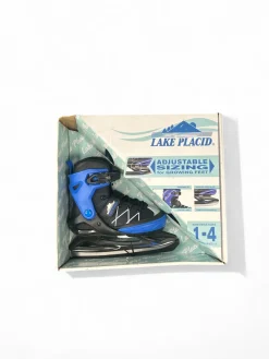 Used Lake Placid FOR GROWING FEET 1-4 Junior Speed Skate Royal Blue Adjustable