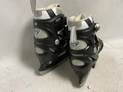 Used Lake Placid SUMMIT ADJ 1-4 Boys Softboot Skate Black And Silver Adjustable
