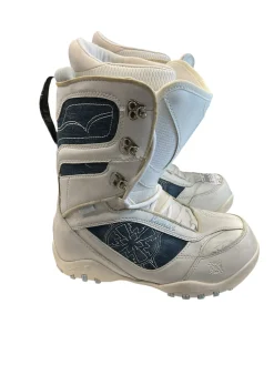 Used Lamar SB BOOT WMNS SZ 9 Womens Snowboard Boots Navy And White Senior 9