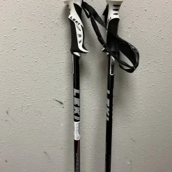Used LEKI CHALLENGE 18 TS SERIES Mens DH Ski Pole White And Black 125 cm / 50 in