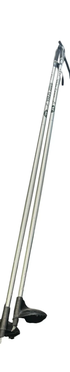 Used Leki WHITE GRASS Mens XC Ski Poles Grey 130 cm / 52 in
