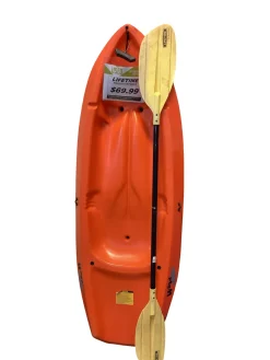 Used Lifetime WAVE 6 FT KAYAK Kayak Orange 8Ft