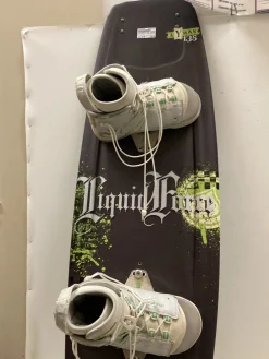 Used Liquid Force LYMAN 135 Wakeboard Black And Neon Green 135 cm