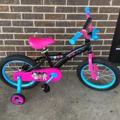 Used LOL SUPRISE REMIX 16 IN TRAINING BIKE Training Wheel Bike Girls Black 16