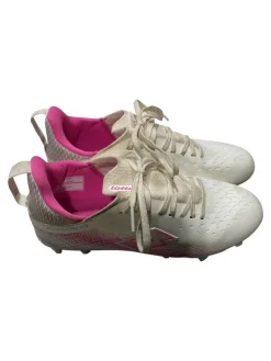 Used Lotto Soccer Cleats White Junior 01.5