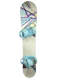 Used M3 HALO Womens Board/Bindings White And Carolina Blue 140 cm