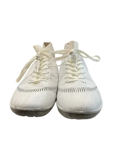 Used M SZ 10.5 Soccer Indoor Shoes White Senior 10.5