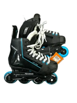 Used MARSBLADE INLINE SKATES Roller Hockey Skates Black Senior 6