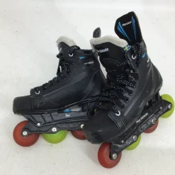 Used MARSBLADE R1 SR 5.5D INLINE HOCKEY SKATE Roller Hockey Skates Black Senior 5.5