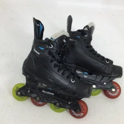 Used MARSBLADE R1 SR 5.5D INLINE HOCKEY SKATE Roller Hockey Skates Black Senior 5.5