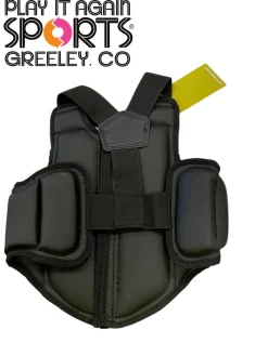 Used Martial Arts Chest Guard Black XS
