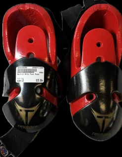 Used Martial Arts Foot Pads Red LG