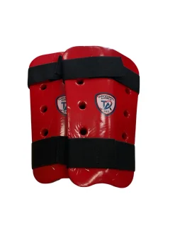 Used Martial Arts Shin Pads Red SM