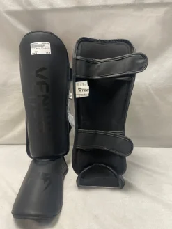 Used Martial Arts Shin Pads Black LG