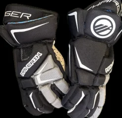 Used Maverik CHARGER Lacrosse Gloves Junior Black 9"