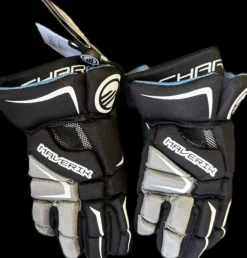 Used Maverik CHARGER Lacrosse Gloves Junior Black 9"