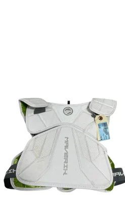 Used Maverik CHARGER Lacrosse Rib Pads White SM