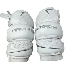 Used Maverik M6 DEMO Lacrosse Arm Pads/Guards White LG