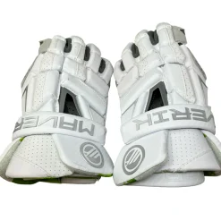 Used Maverik M6 DEMO Lacrosse Gloves Mens White 13