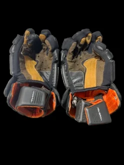 Used Maverik MAVERIK ROME GLOVES Lacrosse Gloves Mens Black And Orange 13"