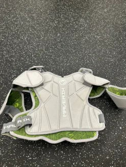 Used Maverik MX Lacrosse Shoulder Pads Grey MD