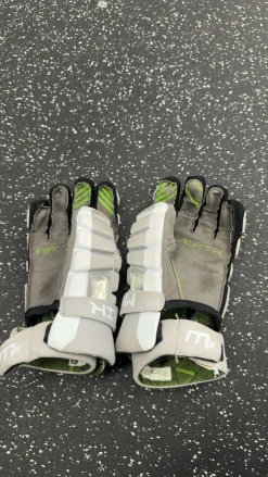 Used Maverik MX Lacrosse Gloves Mens Grey LG