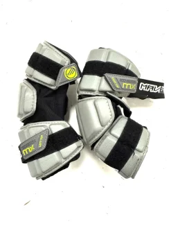 Used Maverik MX Lacrosse Arm Pads/Guards Grey SM