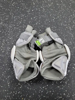 Used Maverik MX Lacrosse Arm Pads/Guards Grey MD