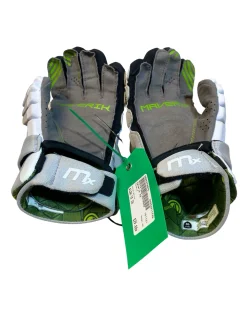 Used Maverik MX Lacrosse Gloves Mens White 10
