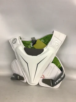 Used Maverik SHOULDER PAD Lacrosse Shoulder Pads White MD