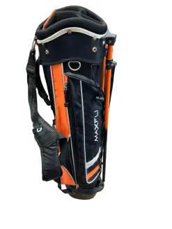 Used Maxfli 5 WAY Jr Stand Bag Black And Orange