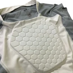 Used McDavid PADDED HEART GUARD SHIRT FB Top Adult White LG