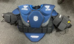 Used MCKENNEY LACROSSE LAX Goalie Chest M Navy Blue LG