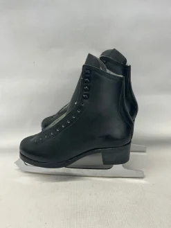 Used MENS BLACK FIGURE SKATE Mens Figure Skate Black Senior 4.5