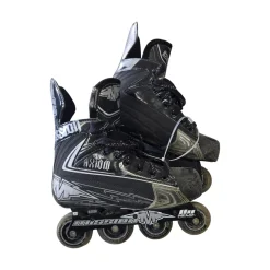 Used Mission AXIOM A3 INLINE SKATES Roller Hockey Skates Black Senior 6