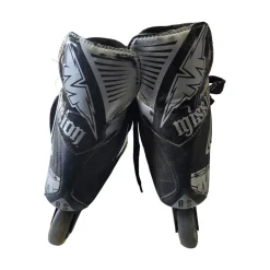 Used Mission AXIOM A3 INLINE SKATES Roller Hockey Skates Black Senior 6
