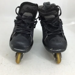 Used Mission AXIOM G7 6.5D GOALIE ROLLER HOCKEY SKATE Roller Hockey Skates Black Senior 6.5