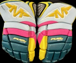 Used Mission FUEL WS Senior Gloves Yellow 13"