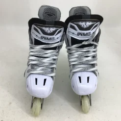 Used Mission INHALER WM 03 JR 1E INLINE HOCKEY SKAT Roller Hockey Skates White Junior 01