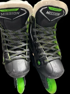 Used Mission LIL RIPPER Junior Roller Quad Skates Green Adjustable