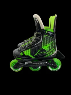 Used Mission LIL RIPPER Roller Hockey Skates Black Adjustable